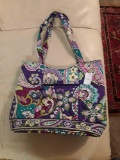 Beautiful Pink and Purple, Designer Vera Bradley Handbag