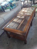 Very Nice Wood Coffee Table with Removeable Glass