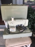 Vintage Sears sewing machine in case