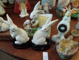 6 Pc Vintage Easter Bunny rabbit collectibles Lot