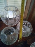 Crystal bowls 3 total different types