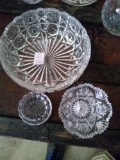3 total cut glass items great design