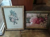 Framed Vintage Floral Wall Art