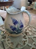 Genuinely handcrafted pottery pitcher from Marshall Texas
