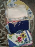 Beautiful lot of handkerchiefs some embroidered hand stitched vintage nice items