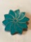 MEXICO ALPACA SILVER & TURQUOISE FLORAL BROOCH/PENDANT