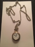 Vintage DINITA Geneve Swiss Pendant Watch on Chain