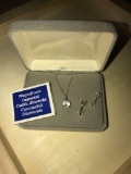 IMPERIAL CUBIC ZIRCONIA EARRINGS AND PENDANT SET in GIFT BOX