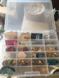 Multi compartment box with jewelry contents
