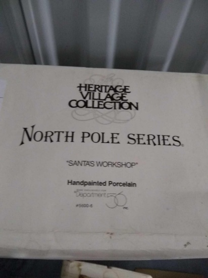 Heritage village collection North Pole series Santa's workshop hand-painted porcelain
