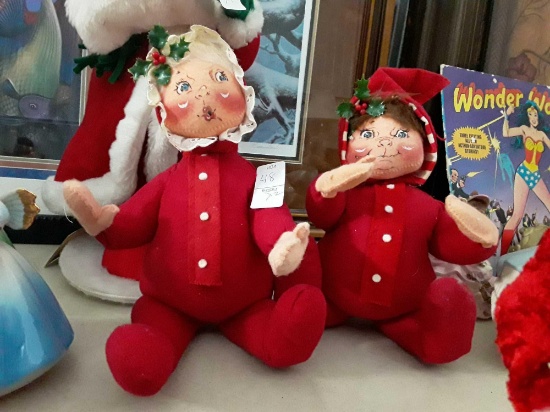 Pair of AnnaLee Elf Dolls