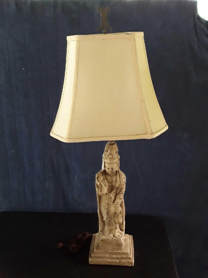 Very Nice Tall and Slender Oriental Figure Lamp