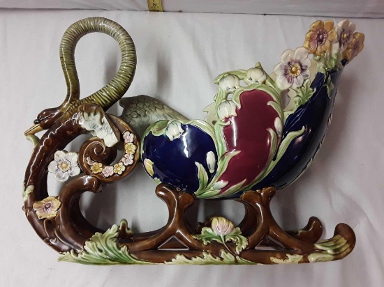 Art Nouveau Eichwald Pottery, 5637 Sleigh