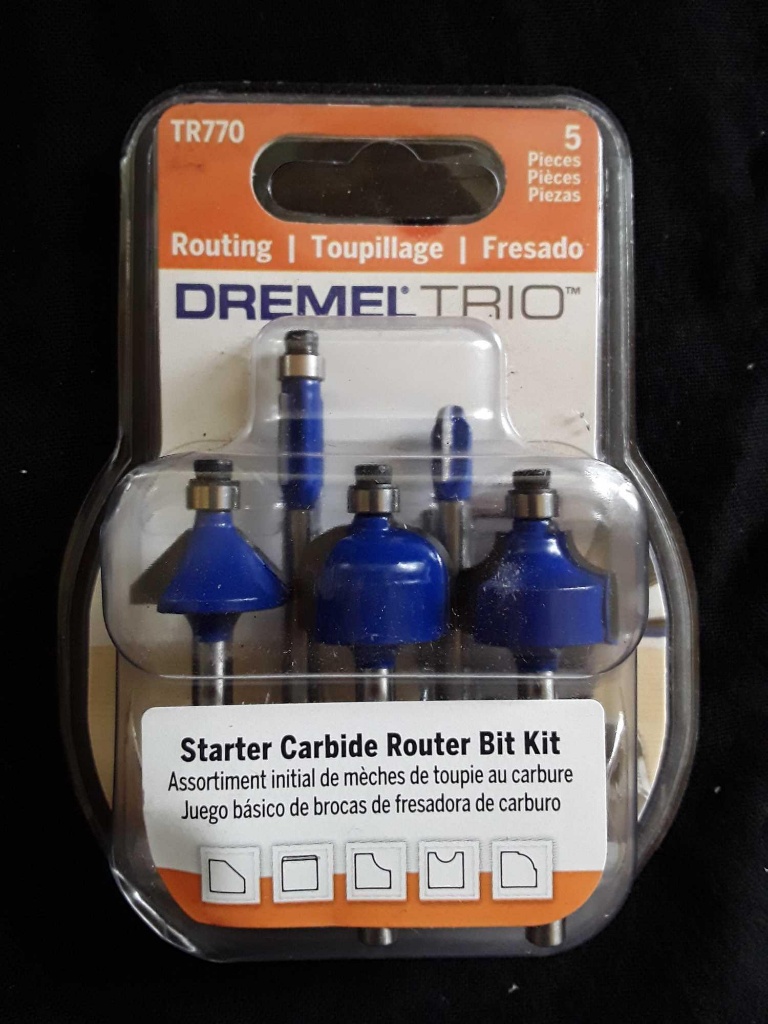 Dremel TR770 5-Piece Edging Router Bit Kit, NEW IN PACKAGE | Estate &  Personal Property Personal Property | Online Auctions | Proxibid