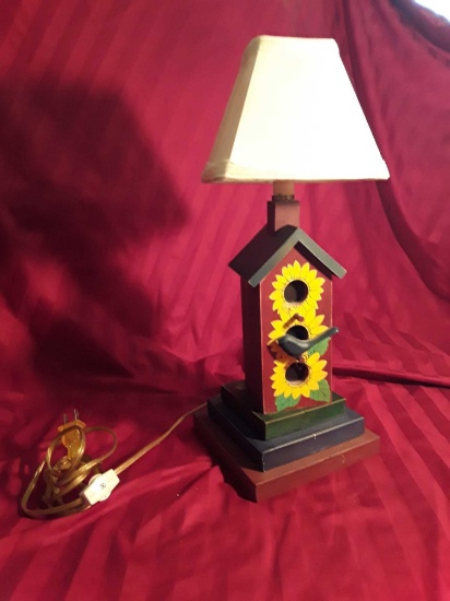 Rustic Farm Decor Birdhouse Lamp