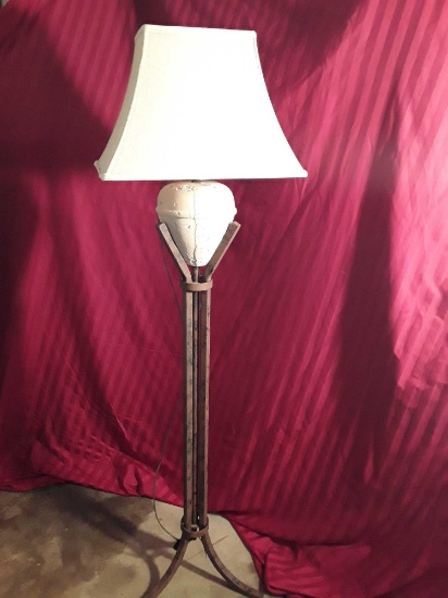 Steampunk Meets Pottery, 5 Ft Floor Lamp, Nice, Working