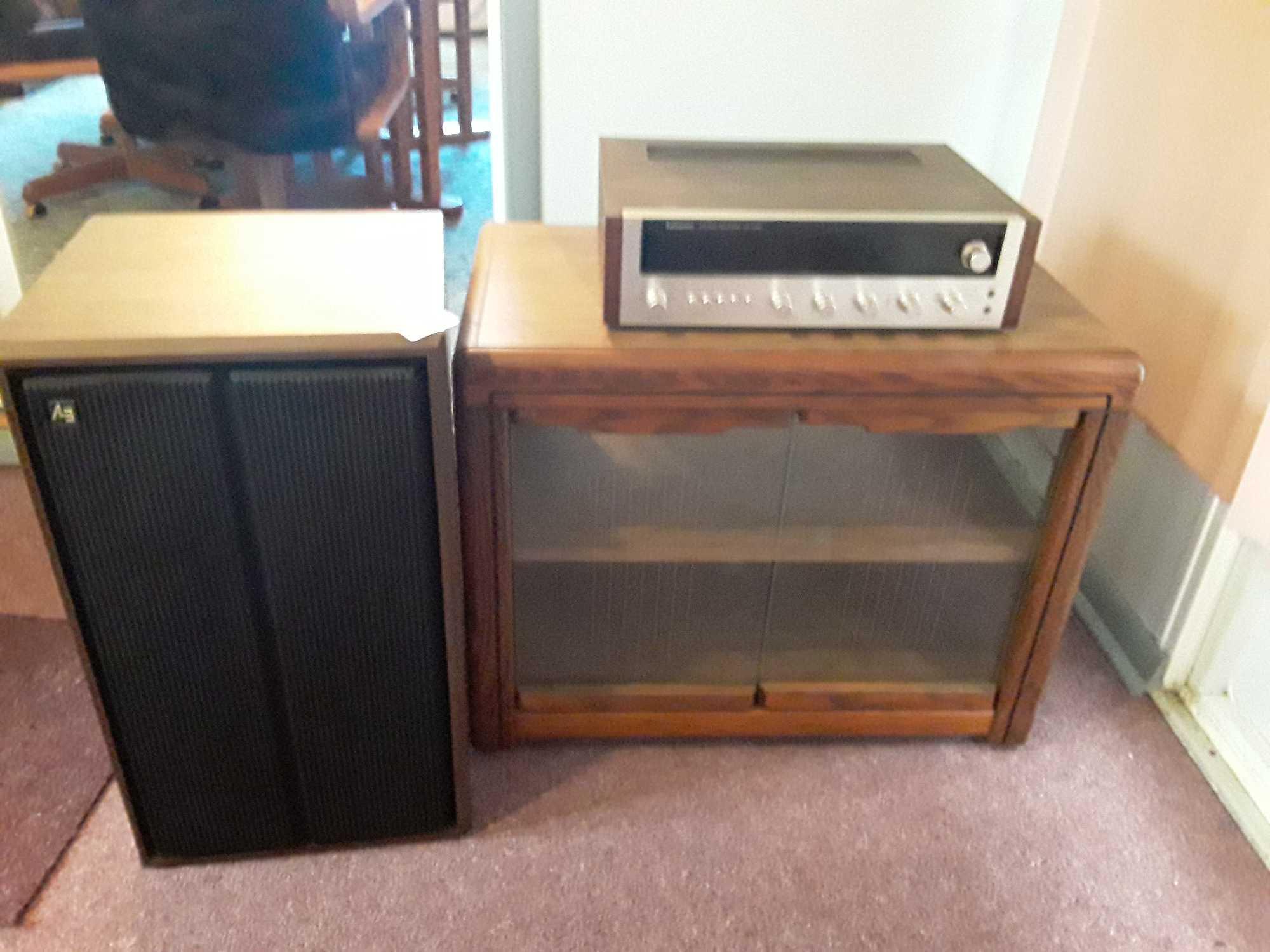 Lr 2200 Lafayette Stereo Receiver Small Cabinet And Evs 16b