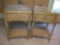 Pair of Very Nice Matching Glass-top Bedside Tables with Smooth Sliding Drawers