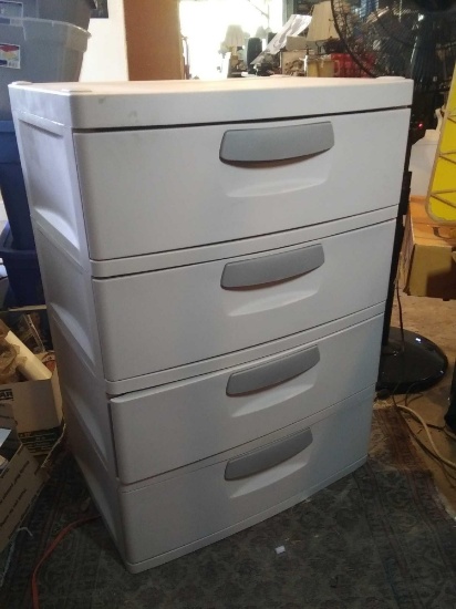 Rubbermaid style, 4 drawers, easy sliding