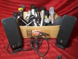 Box Lot Microphones with Logitech Computer Speakers