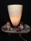 Odd Midcentury Oriental-style Lamp