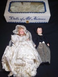 Pair of Bride and Groom Dolls in Dolls of All Nations Box