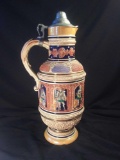 Large German GERZ Pitcher Stein, 1950's