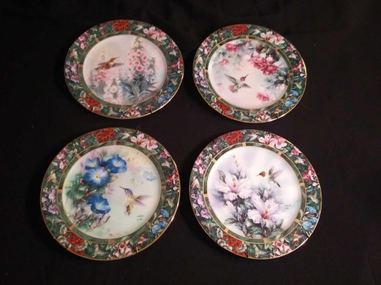 (4) Lena Liu's Hummingbird Treasury Collection, WL George Fine China