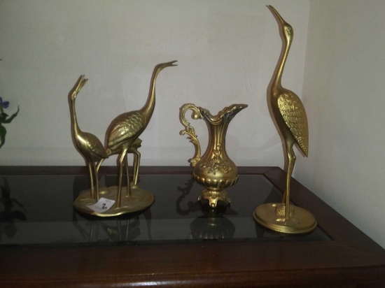 3 Pcs of Stylized Brass Figures