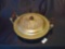 Lovely Copper Warming Platter with Alcohol Burner with adjustable handle