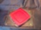 12 x 16 glass cutting board and 8 in square Pyrex cooking dish