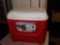 Red Island Breeze Igloo cooler with charcoal and wood chips