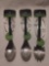 (3) NEW Calphalon Stainless Kitchen Spoons: Cooking Spoon, Slotted Spoon, Pasta Fork