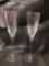 (2) Exquiste Disaronno Cristalleria Italiana Crystal Champagne Flute Glasses