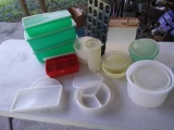 Good 'Ole Style Tupperware, Some Sectioned, Some with Lids