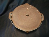 Heavy Cast Iron Lidded Pot with Handle