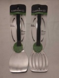 (2) NEW Calphalon Stainless Spatulas, Turner and Slotted Turner