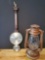 Kerosene Lantern and Vintage Barometer