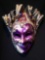 Custom Handmade Mardi Gras Mask, Purple Jester