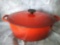 RED 6-3/4-quart oval-shaped French Oven