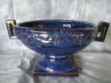 Very Large Blue Pottery Double-handled Cup