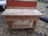 Child's Wooden Work Bench