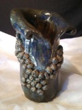 Custom Freeform Pottery, Collar Vase