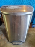 Tramontina Stainless Steel 13 Gallon Soft Close Step Garbage Can