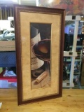 New, Tagged Framed Wall Art, Fillet: Bordeaux