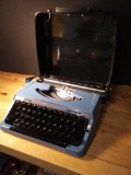 Cute Pale Blue vintage brother charger 11 correction typewriter