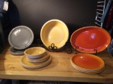 Multicolored, Fiesta style, JARS FRANCE for Williams-Sonoma stoneware dishes