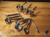 All-Clad and Amco measuring spoons and cups