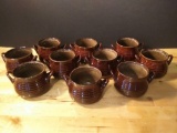10 Crate & Barrel stoneware double-handed crock style soup bowls