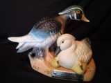 Ducks Unlimited James B Bean Wood Duck Decanter